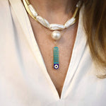 Load image into Gallery viewer, Ayat Al Kursi Enamel Necklace
