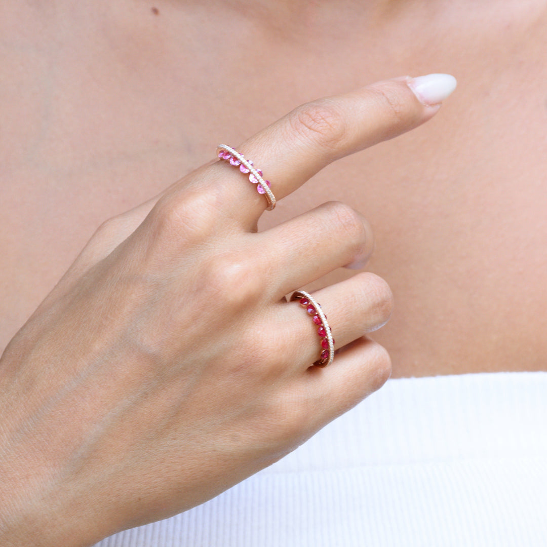 Rubies Constellation Ring