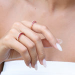 Load image into Gallery viewer, Pink Sapphires Constellation Ring
