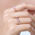 Load image into Gallery viewer, Pink Sapphires Constellation Ring
