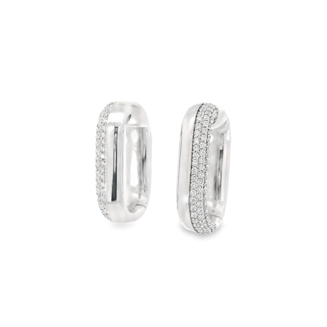 Double Dipped Diamond Hoops