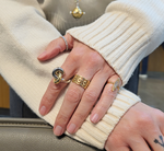 Load image into Gallery viewer, Interlocked Gold Ring
