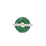 Load image into Gallery viewer, Emerald Glazed Donut Ring
