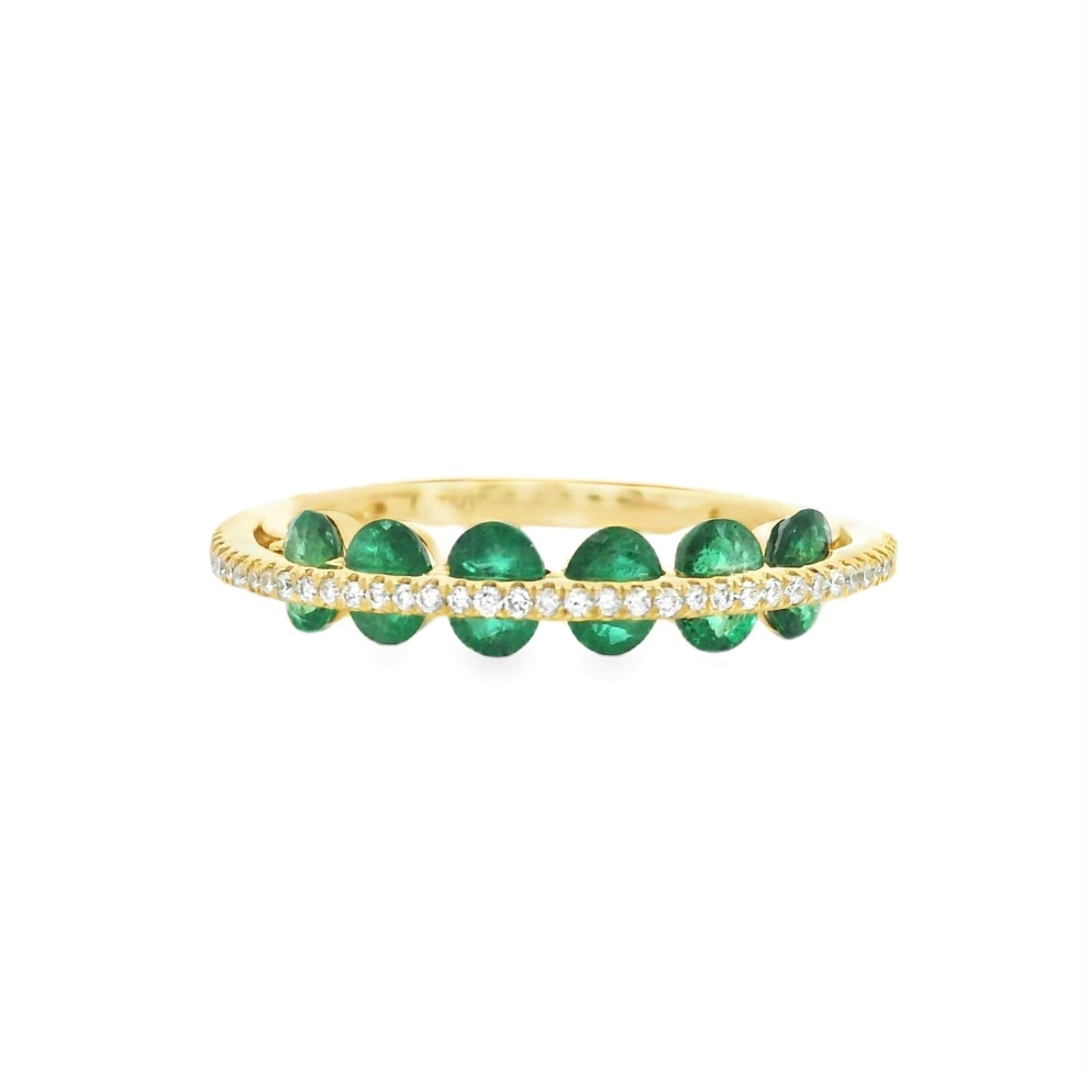 Emeralds Constellation Ring