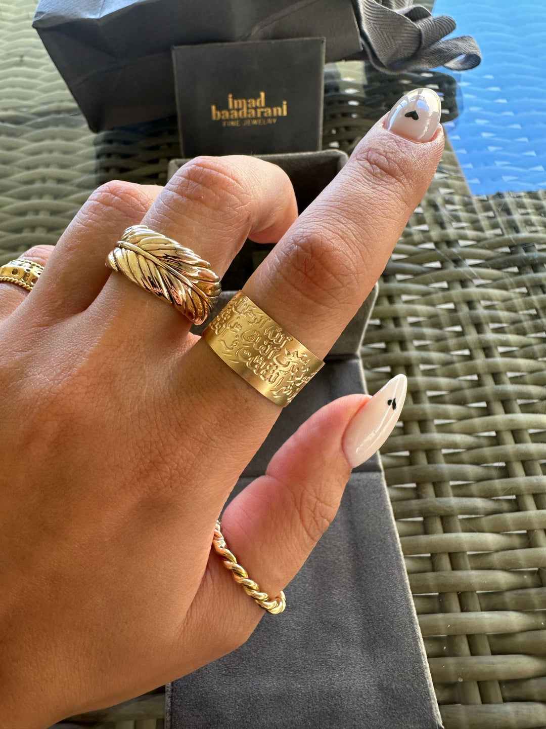 Hand Engraved Gold Band