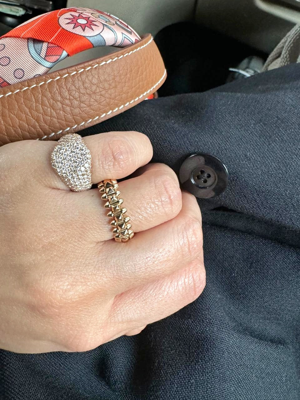 Full Diamond Pavé Pinky Ring