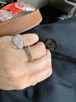 Load image into Gallery viewer, Full Diamond Pavé Pinky Ring
