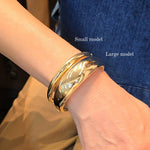 Load image into Gallery viewer, Gold Cigar Bracelet (Large Model)
