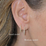 Load image into Gallery viewer, Starey Diamond Hoops (Medium Model)
