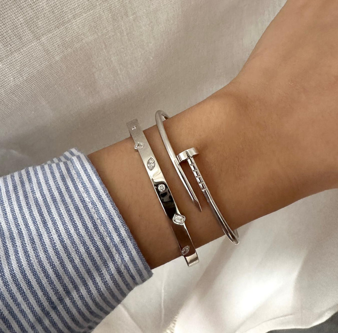 Diamond Scattered Gems Bracelet