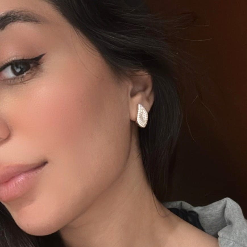 Diamond Petal Earrings