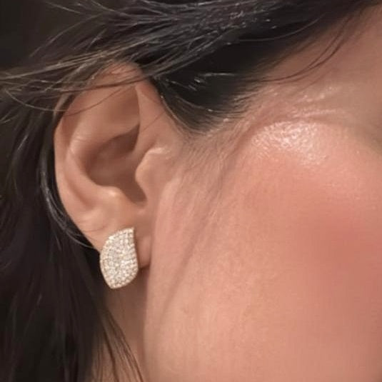 Diamond Petal Earrings