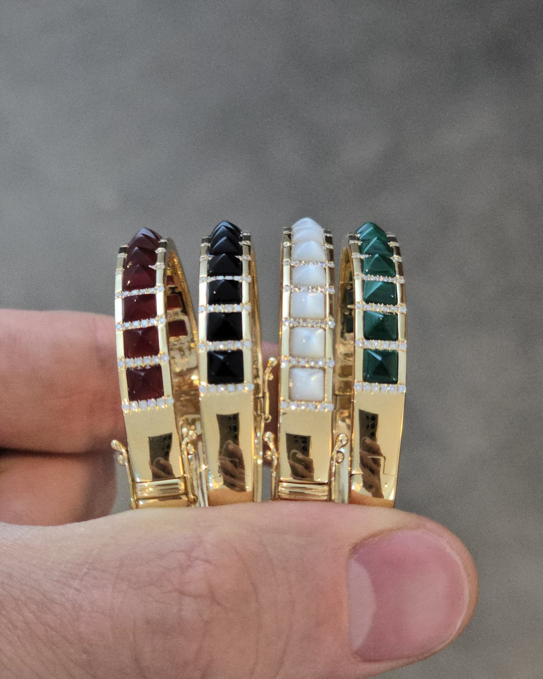 Pearl Pyramid Bracelet