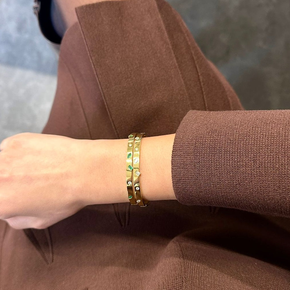 Diamond Scattered Gems Bracelet