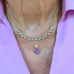 Load image into Gallery viewer, Bubbly Pear &amp; Round Diamond Necklace
