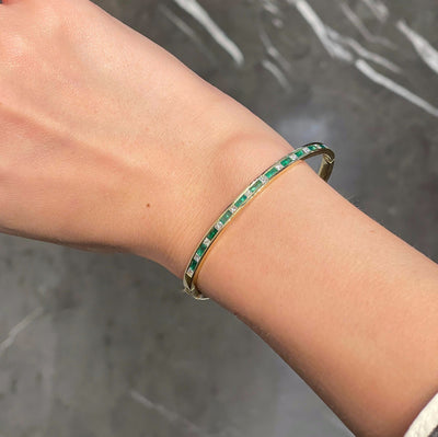Emerald & Diamond Dana Bracelet