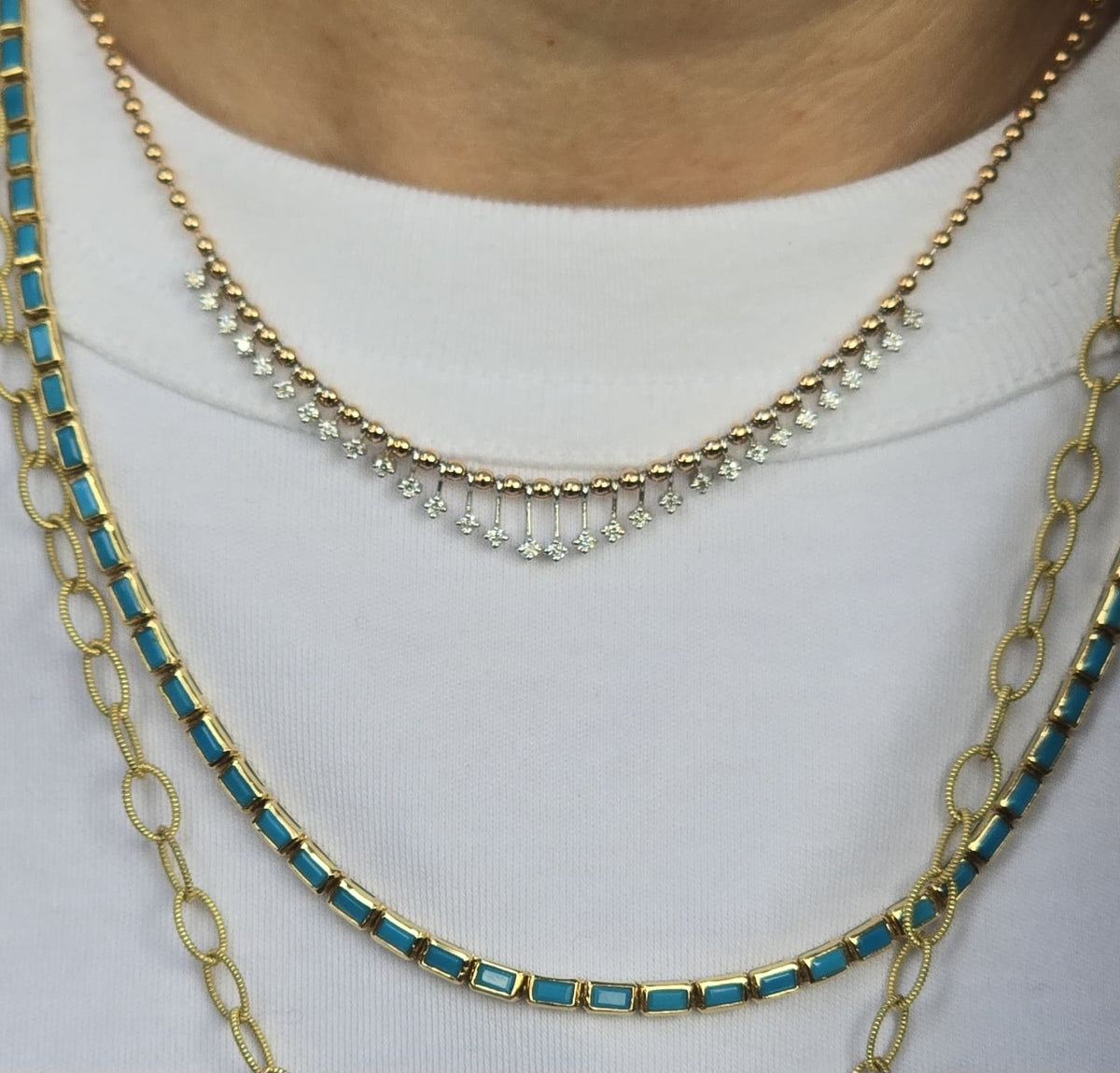 Opulent droplet necklace