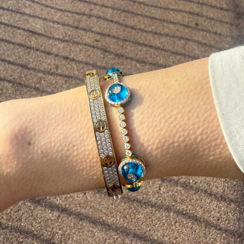 Aqua Bloom Bracelet