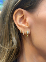 Load image into Gallery viewer, Pear Embrace Hoops
