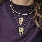 Load image into Gallery viewer, Eye Fringe Necklace
