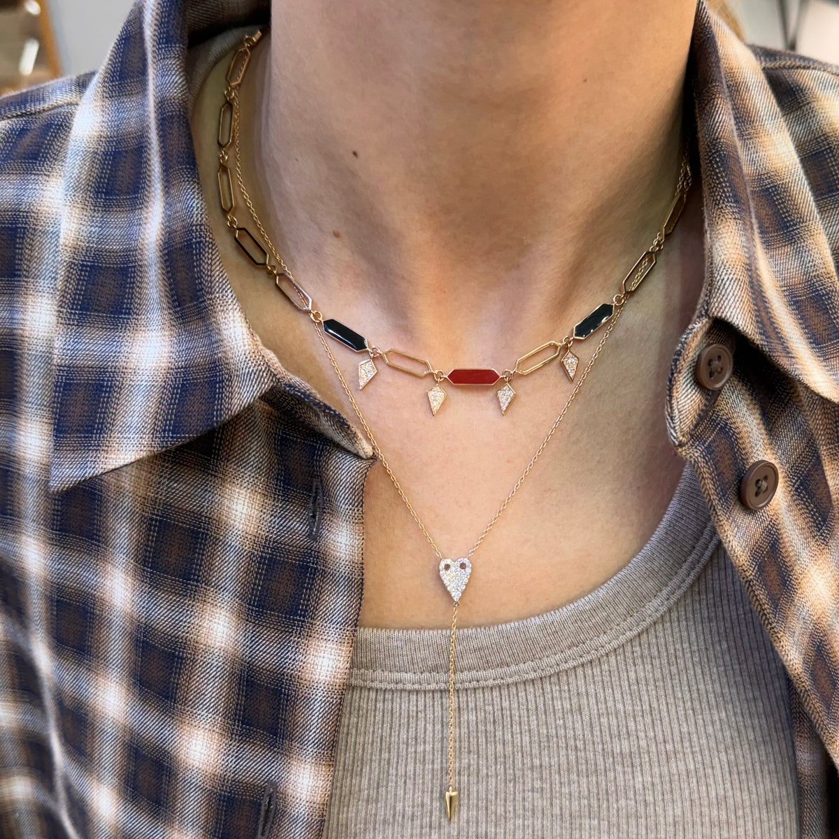 Patchwork necklace