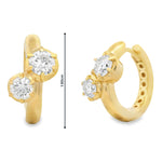 Load image into Gallery viewer, Georgian-Set Diamond Hoops
