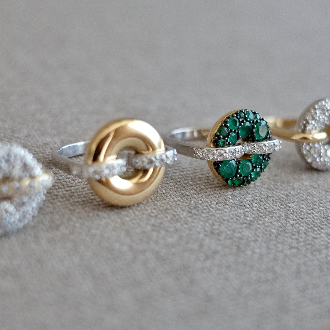 Diamond Glazed Donut Ring
