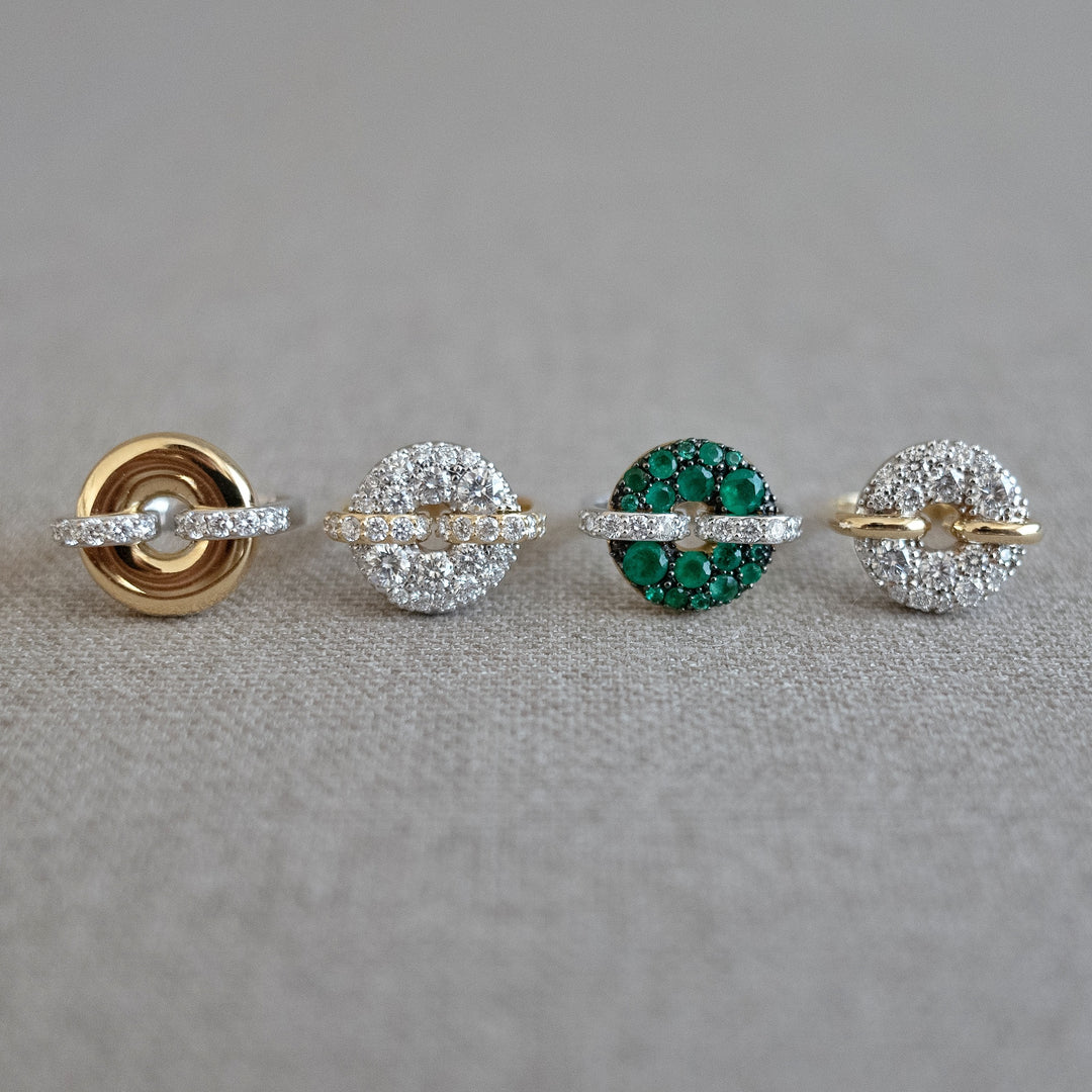 Diamond Glazed Donut Ring