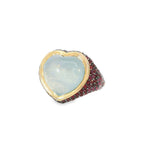 Load image into Gallery viewer, Aquamarine &amp; Red Ombré Ring
