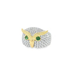 Load image into Gallery viewer, All-Knowing Owl with Emerald Eyes
