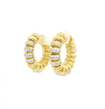 Load image into Gallery viewer, Wrap Diamond Hoops
