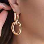 Load image into Gallery viewer, Bold Twirl Hoops
