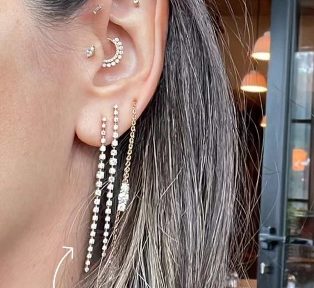 Slimmy Diamond Earrings