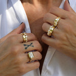 Load image into Gallery viewer, Ripple Bond Ring (Pears)
