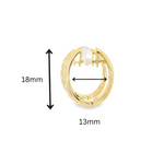 Load image into Gallery viewer, Diamond Polkadot Large Hoops
