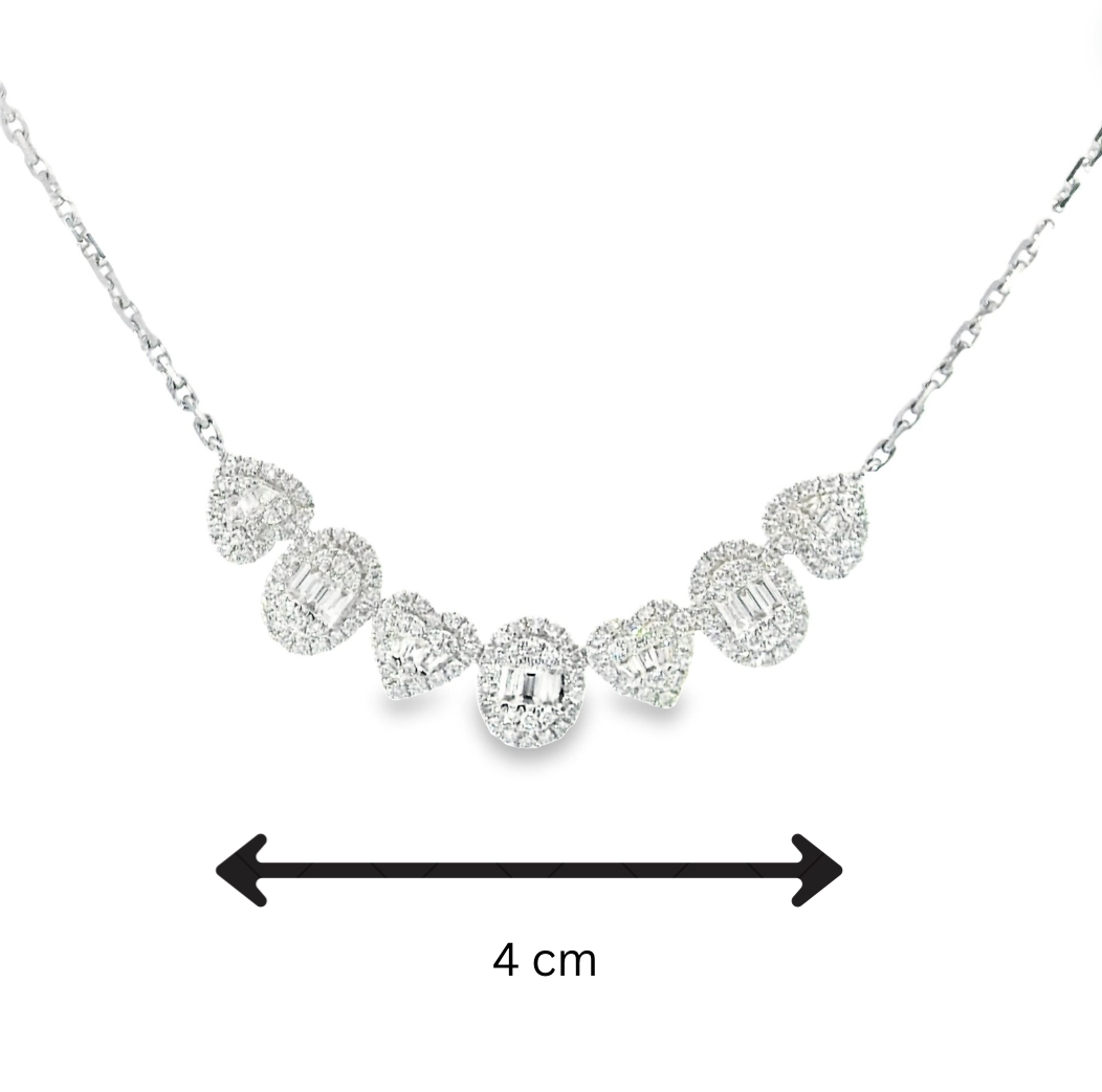 Hearts & Ovals Illusion Necklace