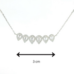Load image into Gallery viewer, Tapered Diamond Pears Necklace
