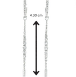 Load image into Gallery viewer, Graduated Diamond Charm Hoops
