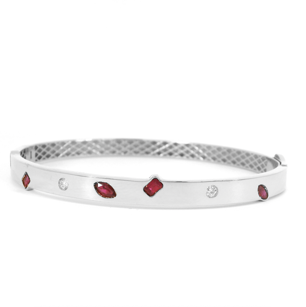 Ruby Scattered Gems Bracelet
