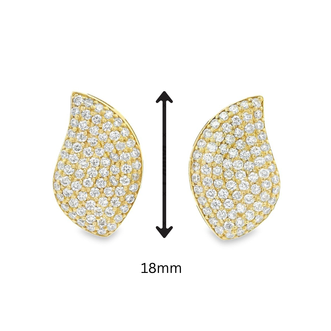 Diamond Petal Earrings