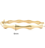 Load image into Gallery viewer, Gold Bamboo Bracelet
