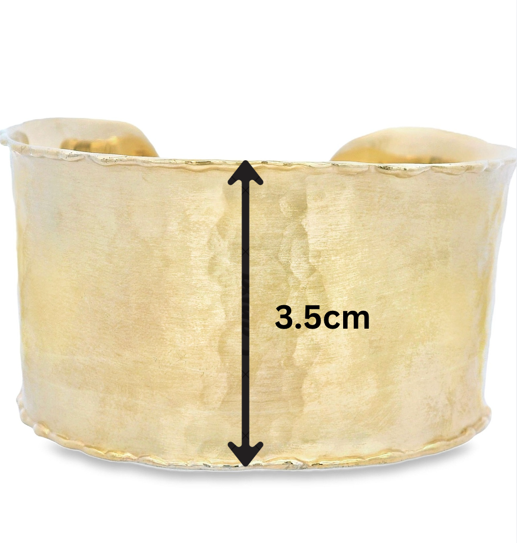 Hammered Gold Cuff