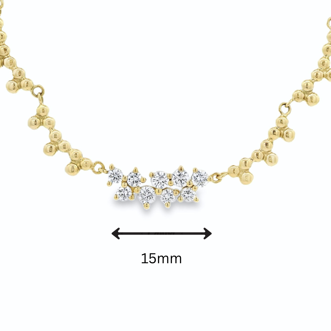 Diamond Molecule Necklace