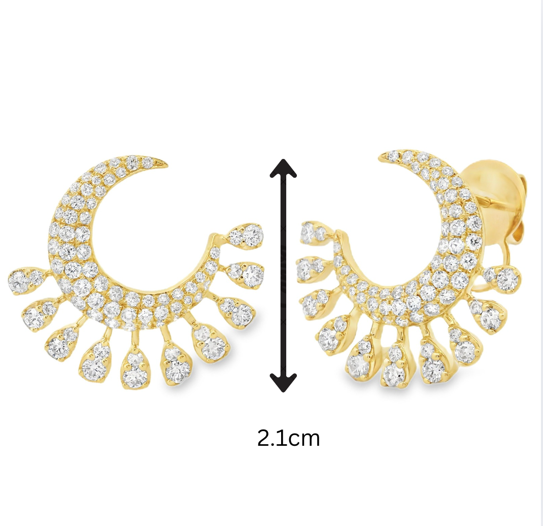 MoonLight Diamond Earrings