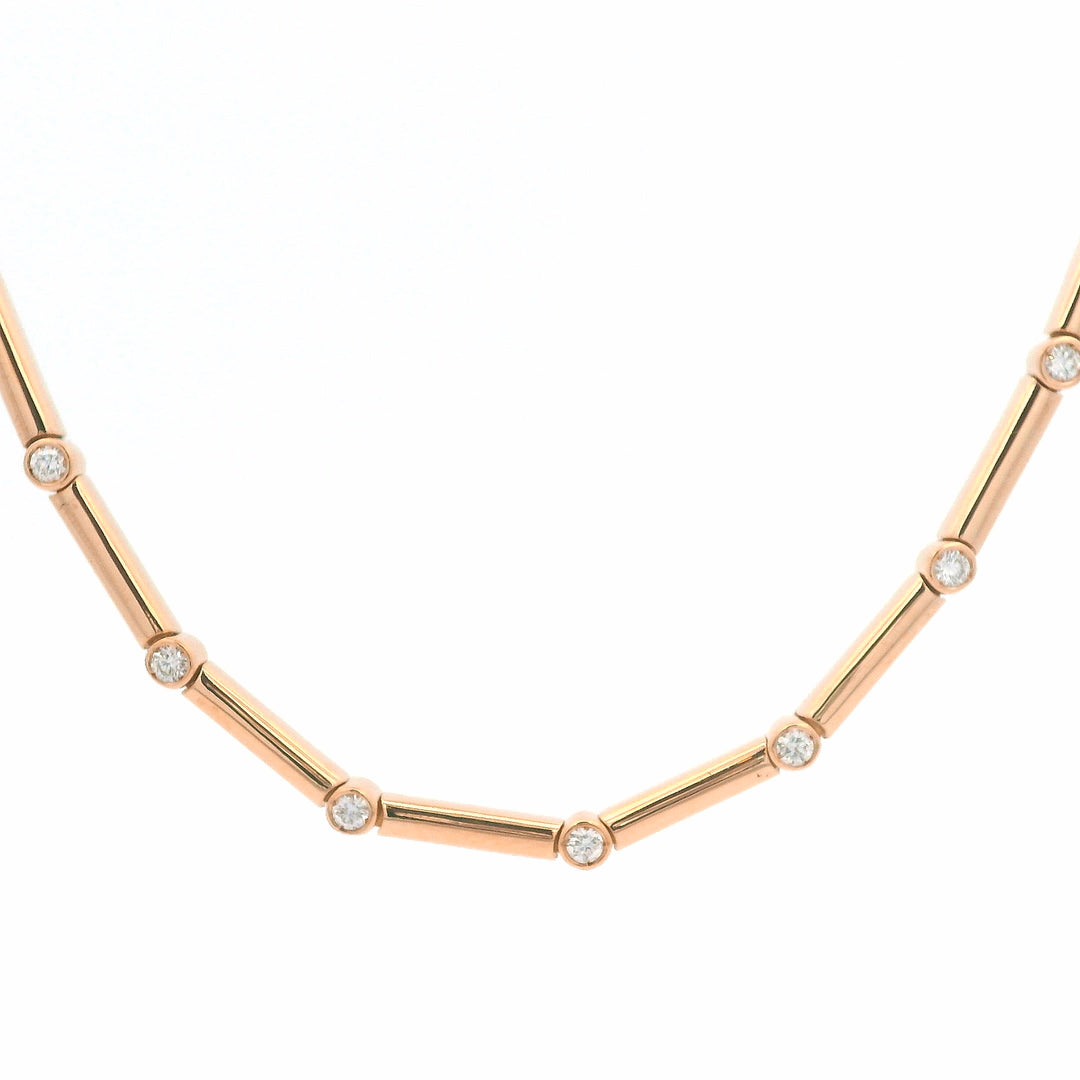 Rodded Tennis Necklace