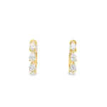 Load image into Gallery viewer, Classic Pear Diamond Hoops
