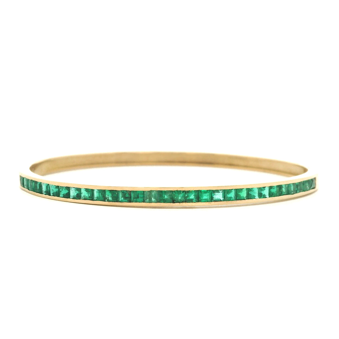 Emerald Baguette Channel-Set Bracelet