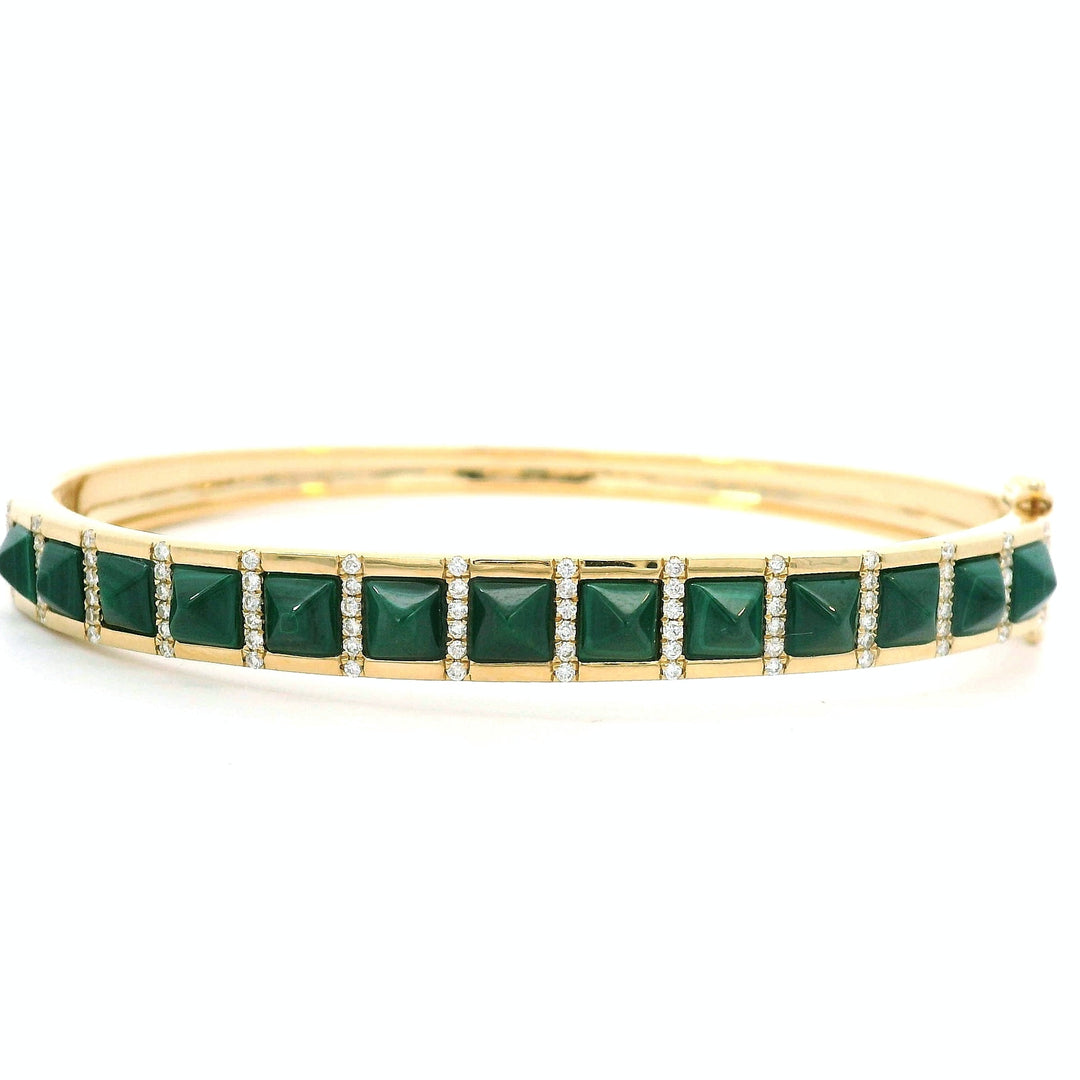 Malachite Pyramid Bracelet