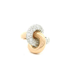 Load image into Gallery viewer, Interlocked Gold and Diamond Ring
