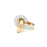 Load image into Gallery viewer, Interlocked Gold and Diamond Ring
